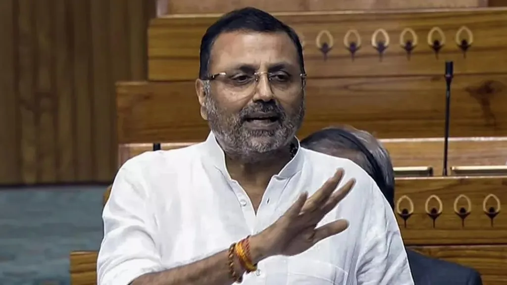 MP Nishikant Dubey surrenders before the police