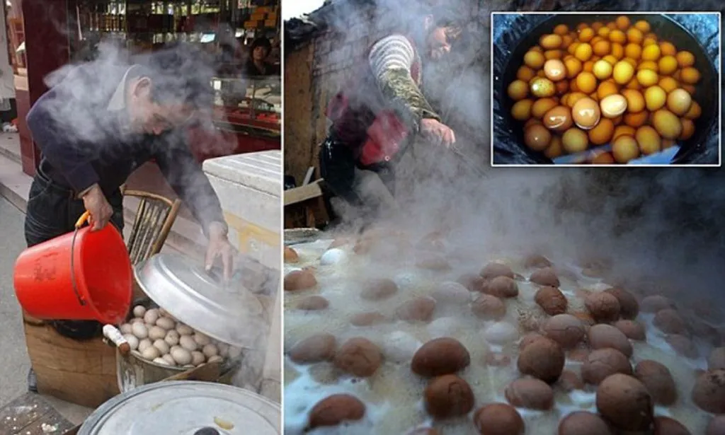 Eggs cooked in urine