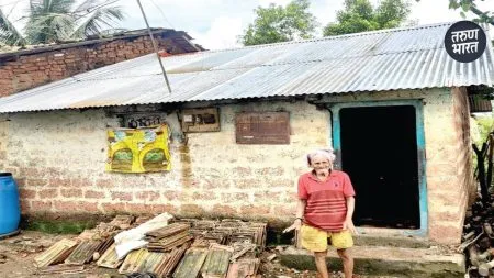 grandfather in Ardal roof of his house was completely leaking rain