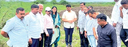 Officials inspect site for Ashta–Walwa MIDC