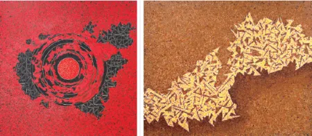 Asha Phadtare’s flag painting exhibition at Jehangir Art Gallery from the 11th