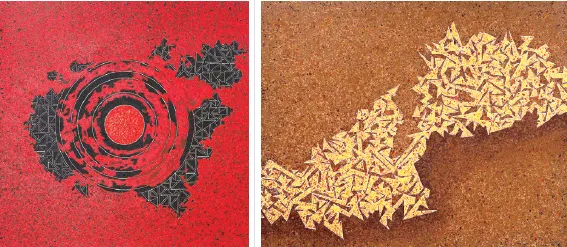 Asha Phadtare’s flag painting exhibition at Jehangir Art Gallery from the 11th