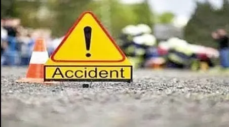 A two-wheeler rider injured after being hit by a travels bus at Varade