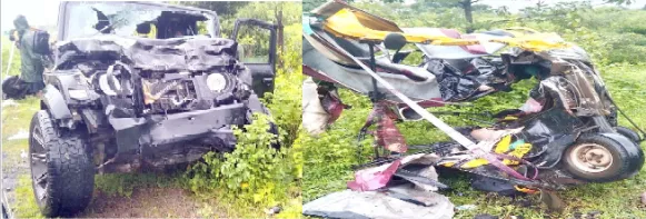 चिपळुणात भीषण अपघातात पाच जण जागीच ठार Five killed on the spot in a horrific accident in Chiplun