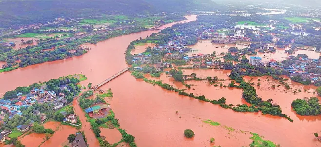 ‘सहयाद्री’तील अतिवृष्टी ‘वाशिष्ठी’ साठी इशारा ! Heavy rainfall in the Sahyadri triggers warning for the Vashishti river!