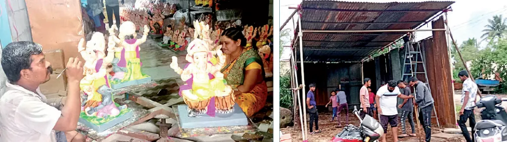 गणरायाच्या आगमनाची उत्सुकता शिगेला Excitement for Lord Ganesha's arrival reaches its peak