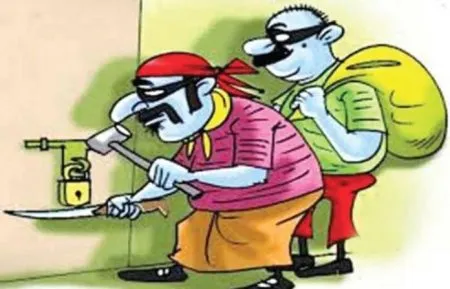 Theft at a businessman's bungalow in Karanje