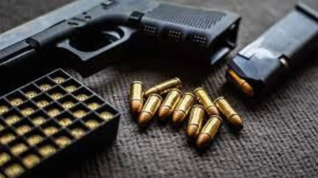 Pistol, live cartridges, and cannabis seized from car