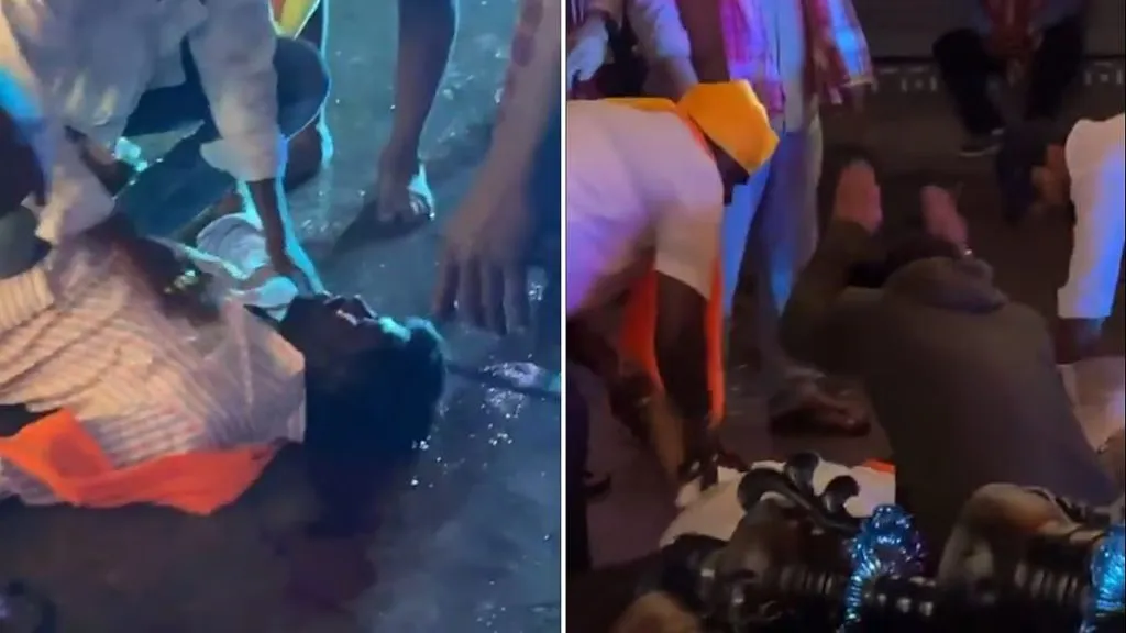 Chariot hits power lines during procession, 5 killed