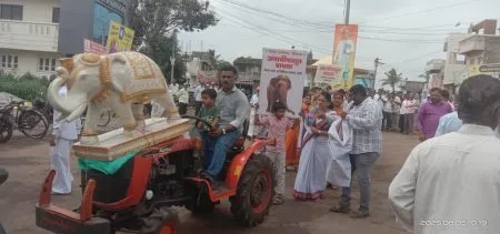 Silent march by the people of Mhaisal in support of Madhuri