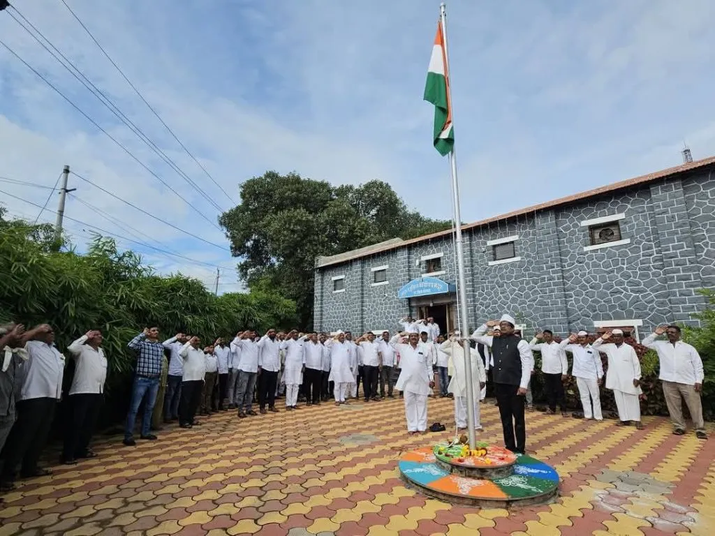 मंद्रूप येथे ७९ वा स्वातंत्र्यदिन उत्साहात साजरा 79th Independence Day celebrated with enthusiasm at Mandrup