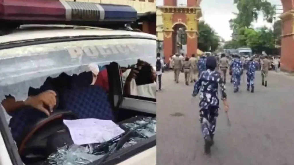 बंगालमध्ये शुभेंदु अधिकारींच्या ताफ्यावर हल्ला Attack on convoy of Shubhendu officers in Bengal