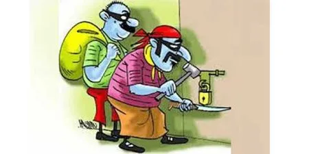 Locked house targeted again