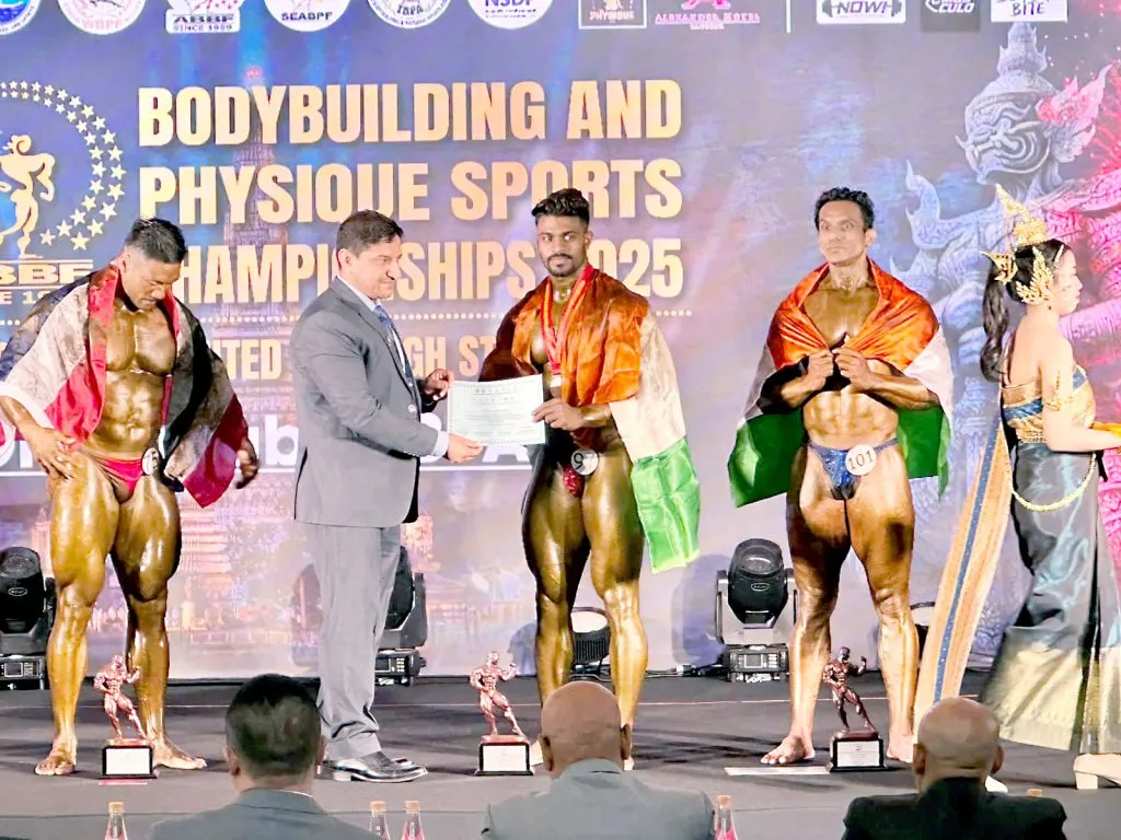 Kiran Valmiki of Belgaum wins bronze