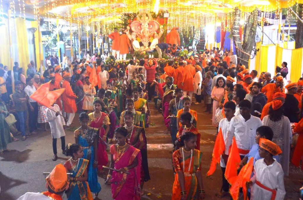 Devotional farewell to Lord Ganesha on the eleventh day