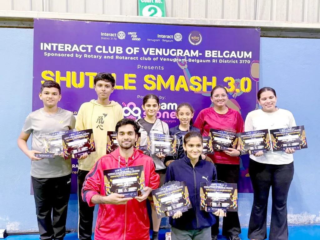 Venugram badminton tournament in full swing