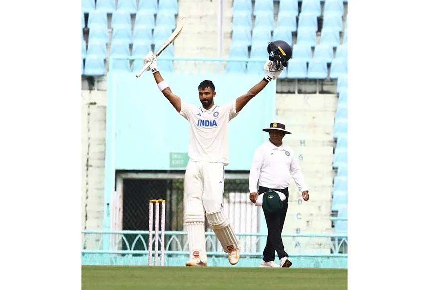 The first unofficial Test ended in a draw.