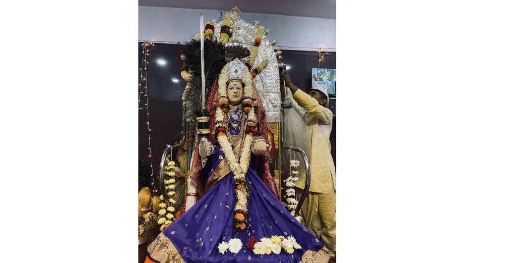 Grand procession of the silver torch of Margai Devi