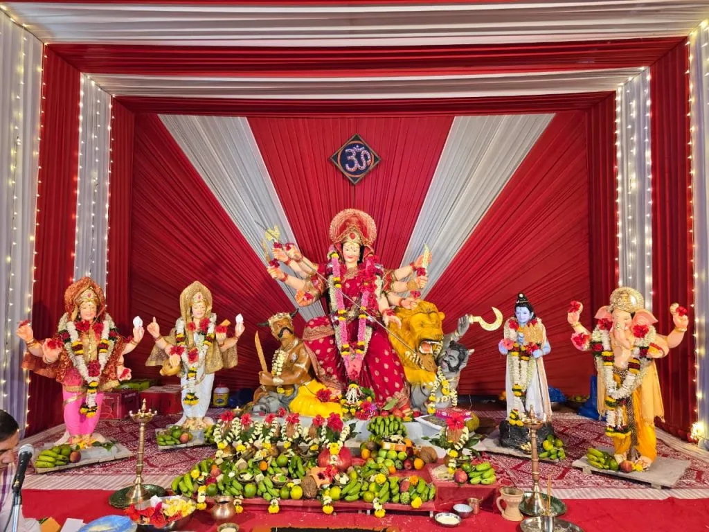 Durga Puja in Belgaum by North Indians
