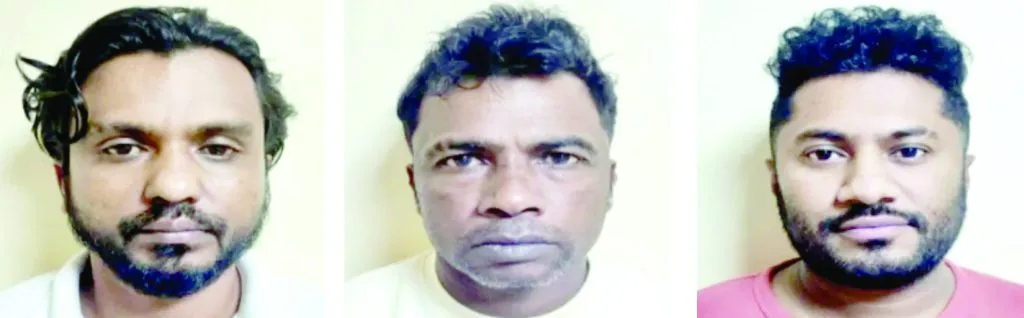 Three Sri Lankan nationals arrested