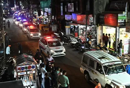 शहरासह उपनगरांमध्ये पोलिसांचे पथसंचलन Police patrols in the city and suburbs