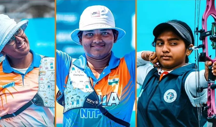 Indian women's recurve team advances to bronze medal round