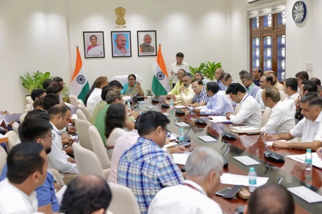 Husband also present at Delhi Chief Minister's meeting