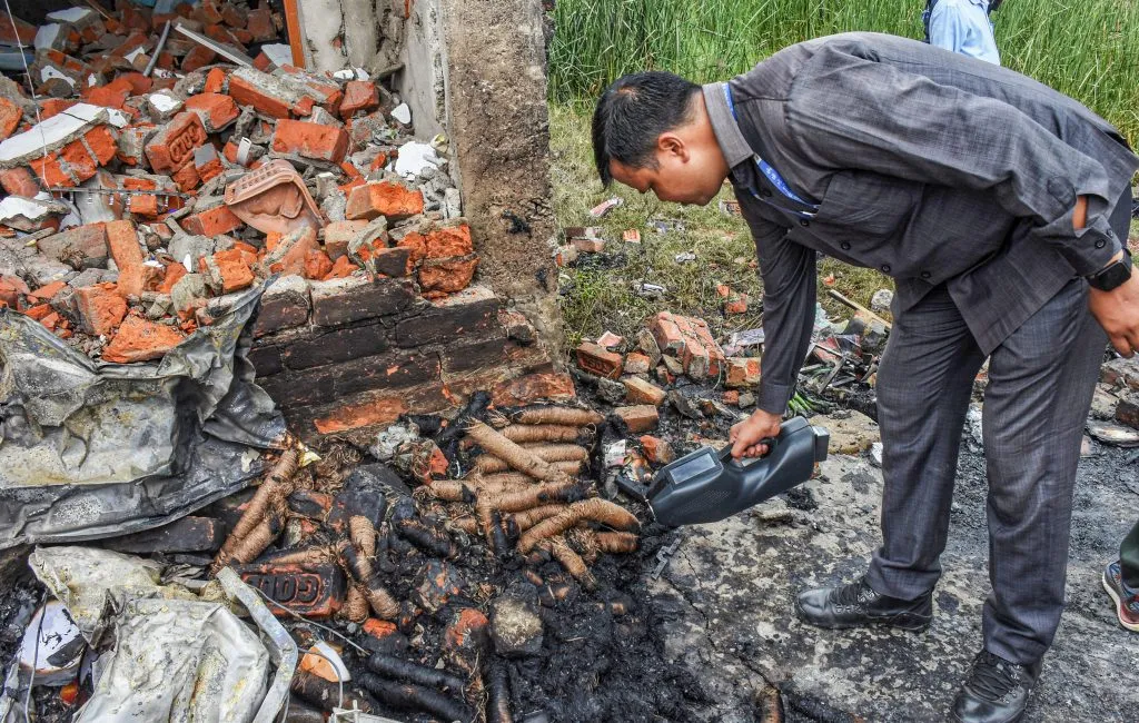 Explosion in firecracker factory, two dead