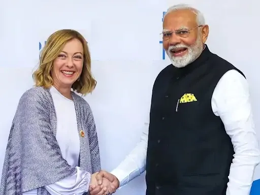 Modi wrote the foreword for Meloni's autobiography