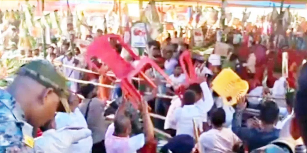 Chaos in Muzaffarpur during NLA conference