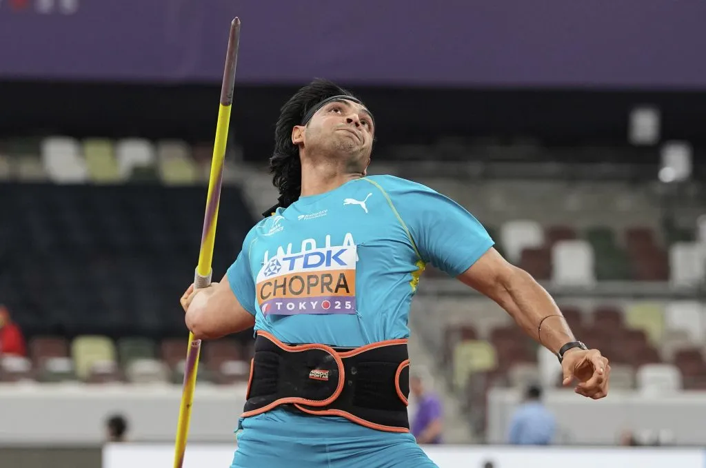 Neeraj Chopra in the final of the World Championship