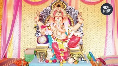 Ganeshotsav 2025: सोमवारपेठ गावची 50 वर्षांची एक गाव एक गणपतीची परंपरा कायम! located at the foot of Panhalgad what happens world continue