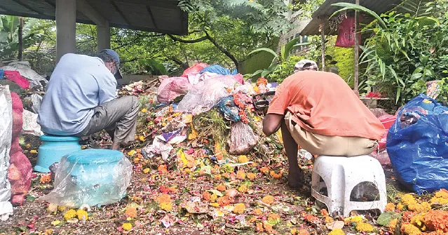 Start of fertilizer production from floral waste