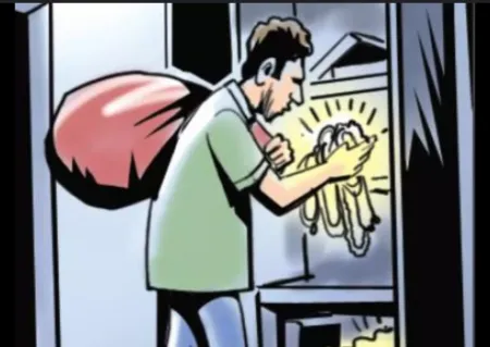 घरातून 4 लाखाचे सोन्याचे दागिने लांबवले Gold jewelry worth ₹4 lakh stolen from the house