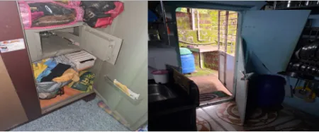 In Hatkhamba, thieves broke into two houses in broad daylight