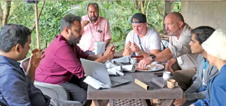 London investor visits jackfruit orchard in Jhapade