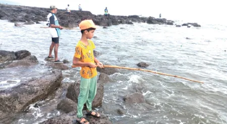 Craze for 'Garvani' fishing at Kelshi beach