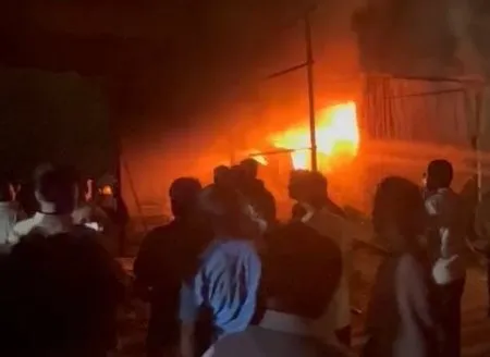 Godown gutted in Kodoli; estimated loss of around ₹1 crore