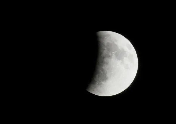 Space enthusiasts witnessed the sight of the lunar eclipse
