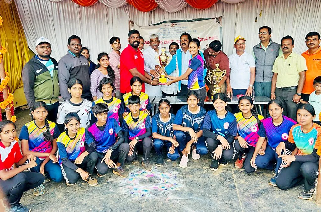 Selection of Balika Adarsh ​​Handball Team for State Level Competition