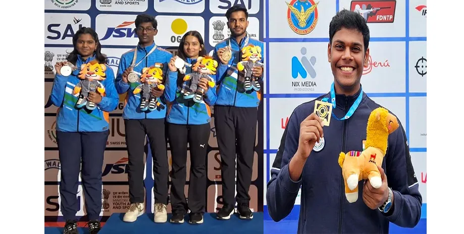 Mukesh, Isha-Himanshu win gold, Tejaswani silver