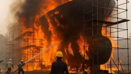 2 killed, 5 injured in explosion at shipyard