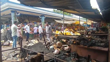 Fire breaks out at Kudchade market