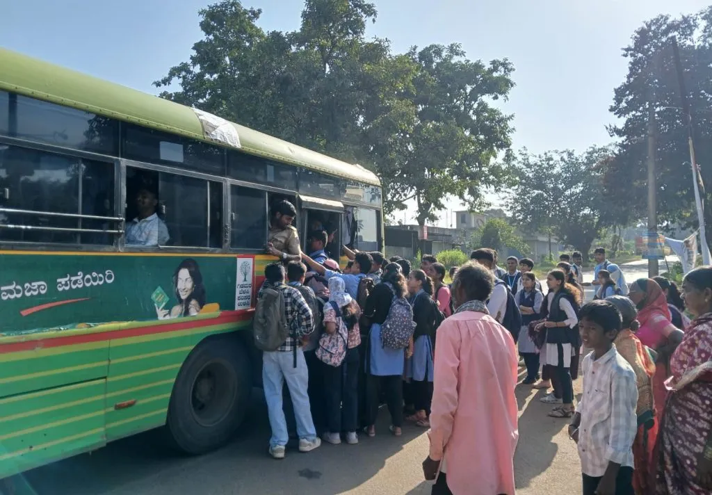 Bus service disrupted: Playing with the lives of students
