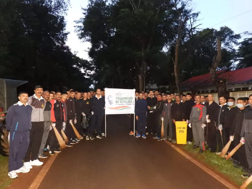 Maratha Infantry conducts cleanliness drive on the occasion of Gandhi Jayanti
