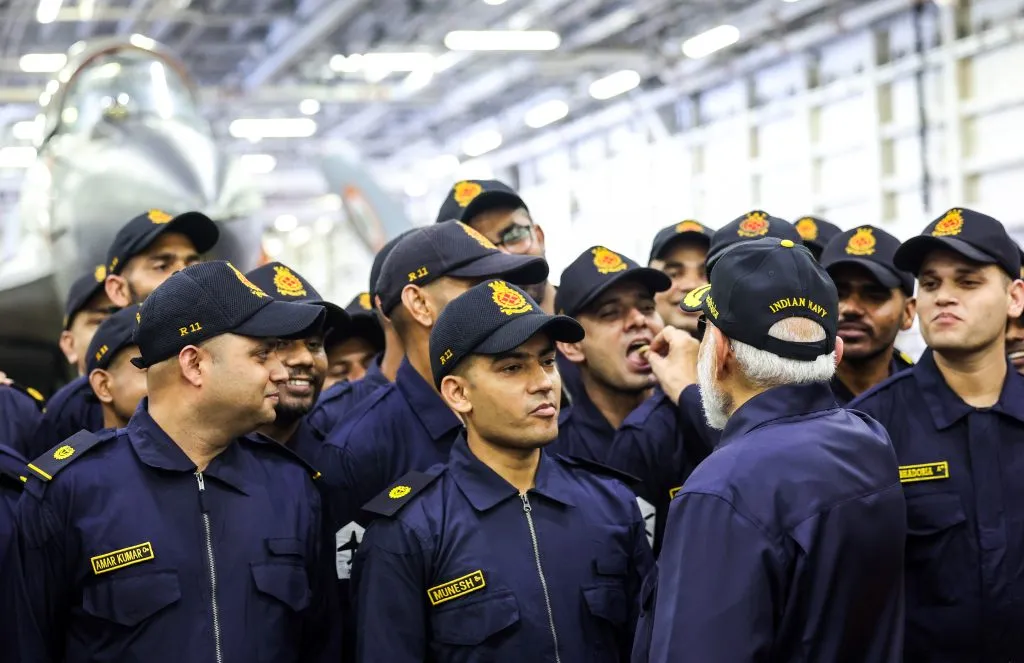 PM celebrates Diwali with Navy personnel on 'Vikrant'