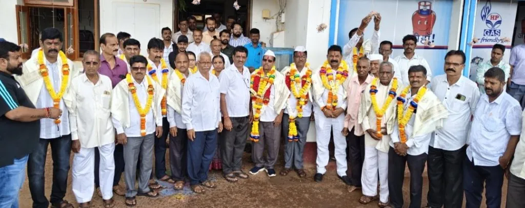 नंदगड मार्केटिंग सोसायटी अध्यक्ष-उपाध्यक्ष निवड बिनविरोध Nandgad Marketing Society President-Vice President elected unopposed