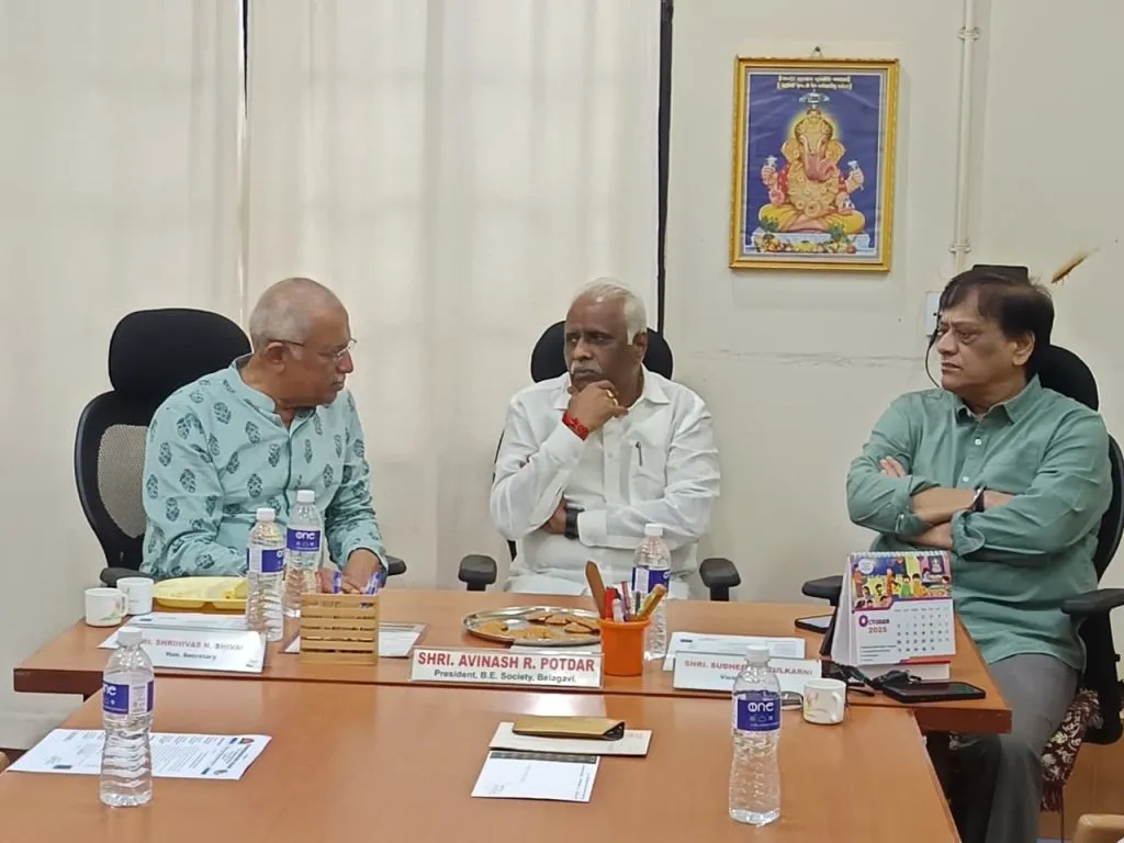 MP Iranna Kadadi visits B. K. Model School