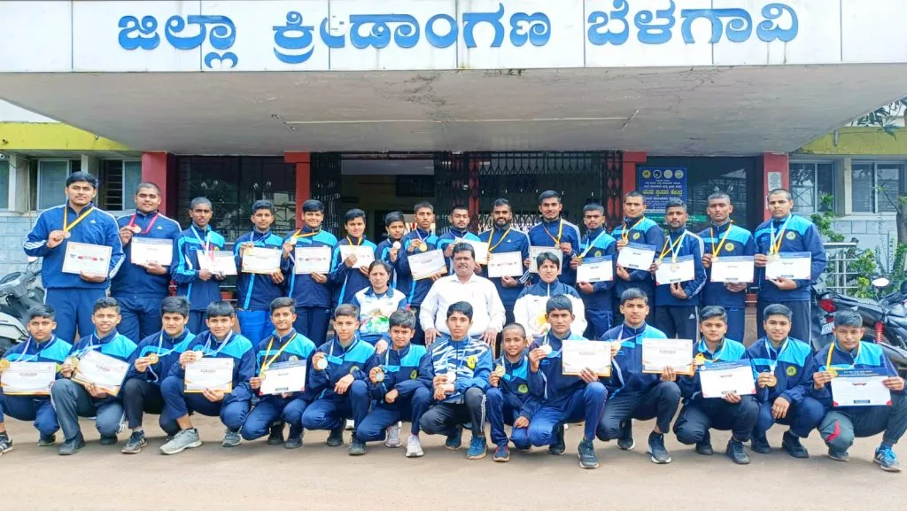 बेळगाव डीवायईएस ज्युडो संघ अव्वल Belgaum DYES Judo team tops