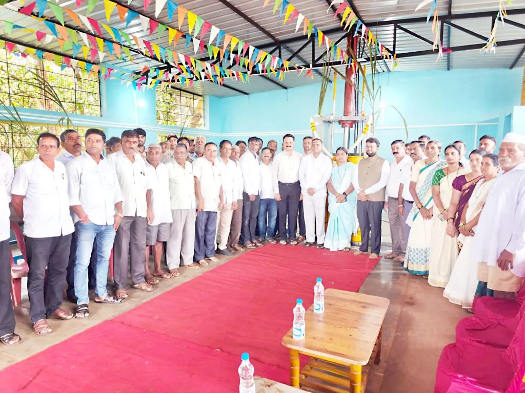 उचगाव वैकुंठधाम येथील कचरा वर्गीकरण प्रकल्पाचा शुभारंभ Inauguration of waste segregation project at Uchgaon Vaikunthadham